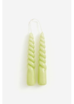 H & M - Mini świeczka 2-pak - Zielony ze sklepu H&M w kategorii Świece i dyfuzory - zdjęcie 169596851