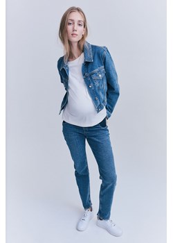 H & M - MAMA Slim Straight Low Jeans - Niebieski ze sklepu H&M w kategorii Spodnie ciążowe - zdjęcie 169596923