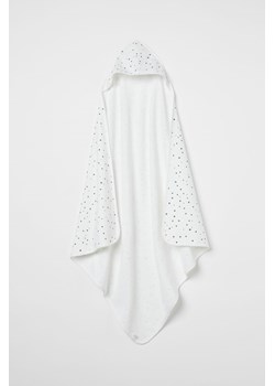 H & M - Ręcznik kąpielowy z kapturem - Biały ze sklepu H&M w kategorii Ręczniki dla dzieci - zdjęcie 169596991