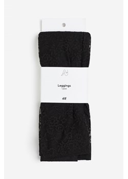 H & M - Koronkowe legginsy - Czarny ze sklepu H&M w kategorii Rajstopy - zdjęcie 169597020