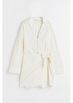 H & M - Krótka szmizjerka - Biały ze sklepu H&M w kategorii Sukienki - zdjęcie 169597093