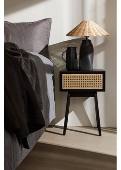 H & M - Stolik z ratanową szufladą - Czarny ze sklepu H&M w kategorii Stoliki i szafki nocne - zdjęcie 169597100