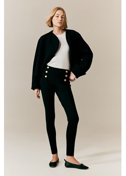 H & M - Legginsy z grubego dżerseju - Czarny ze sklepu H&M w kategorii Spodnie damskie - zdjęcie 169597121