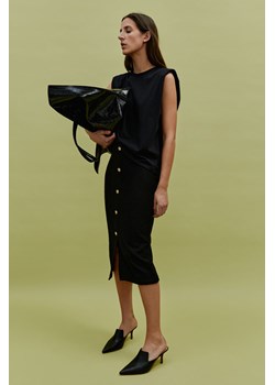 H & M - Spódnica z guzikami - Czarny ze sklepu H&M w kategorii Spódnice - zdjęcie 169597313