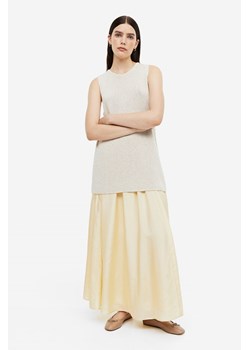 H & M - Trapezowa spódnica z jedwabiu - Żółty ze sklepu H&M w kategorii Spódnice - zdjęcie 169597484