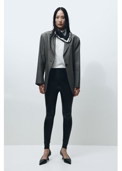 H & M - Powlekane legginsy - Czarny ze sklepu H&M w kategorii Spodnie damskie - zdjęcie 169597494