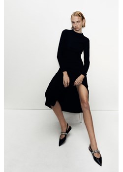 H & M - Buty z odkrytą piętą zdobione strassem - Czarny ze sklepu H&M w kategorii Balerinki - zdjęcie 169597524