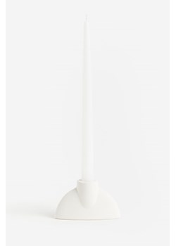 H & M - Świecznik z kamionki - Biały ze sklepu H&M w kategorii Świeczniki - zdjęcie 169597563