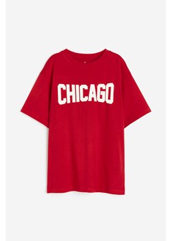 H & M - T-shirt z bawełnianego dżerseju - Czerwony ze sklepu H&M w kategorii T-shirty chłopięce - zdjęcie 169597714
