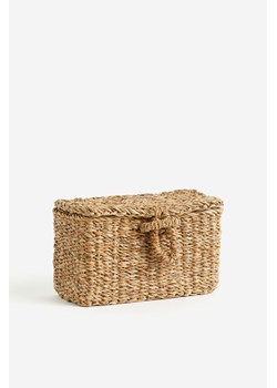 H & M - Kosz z trawy morskiej z pokrywką - Beżowy ze sklepu H&M w kategorii Kosze i koszyki - zdjęcie 169597863