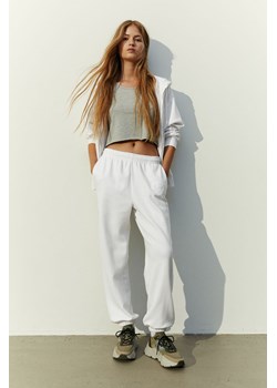 H & M - Joggersy - Biały ze sklepu H&M w kategorii Spodnie damskie - zdjęcie 169597890