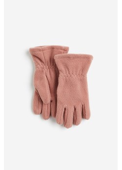 H & M - Polarowe rękawiczki - Różowy ze sklepu H&M w kategorii Rękawiczki damskie - zdjęcie 169597933