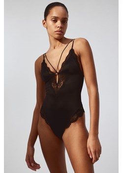 H & M - Usztywniane body bez fiszbinów - Czarny ze sklepu H&M w kategorii Body damskie - zdjęcie 169597943