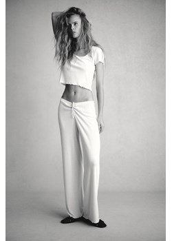 H & M - Piżama z ażurowego dżerseju - Beżowy ze sklepu H&M w kategorii Piżamy damskie - zdjęcie 169598044