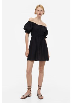 H & M - Sukienka z odkrytymi ramionami - Czarny ze sklepu H&M w kategorii Sukienki - zdjęcie 169598241