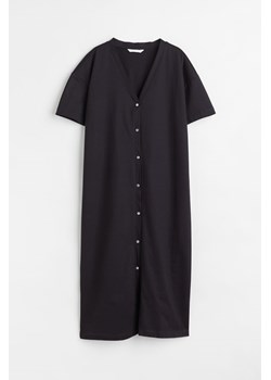 H & M - Dżersejowa sukienka zapinana na guziki - Czarny ze sklepu H&M w kategorii Sukienki - zdjęcie 169598242