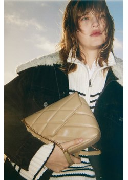 H & M - Pikowana torebka na ramię - Beżowy ze sklepu H&M w kategorii Listonoszki - zdjęcie 169598260