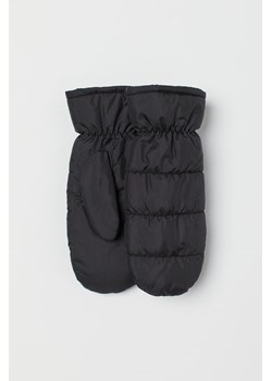 H & M - Watowane rękawiczki z jednym palcem - Czarny ze sklepu H&M w kategorii Rękawiczki damskie - zdjęcie 169598280