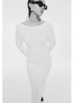 H & M - Sukienka bodycon z dzianiny bouclé - Biały ze sklepu H&M w kategorii Sukienki - zdjęcie 169598293