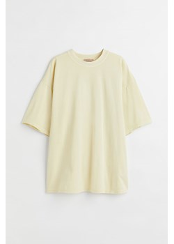 H & M - Bawełniany T-shirt - Beżowy ze sklepu H&M w kategorii Bluzki damskie - zdjęcie 169598302