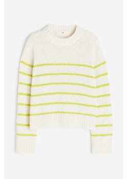 H & M - Sweter o nierównym włóknie - Żółty ze sklepu H&M w kategorii Swetry dziewczęce - zdjęcie 169598353