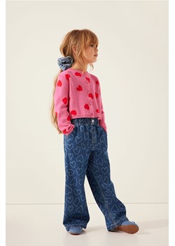 H & M - Żakardowy kardigan - Różowy ze sklepu H&M w kategorii Swetry dziewczęce - zdjęcie 169598480