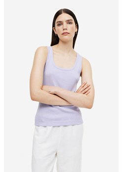 H & M - Koszulka z domieszką jedwabiu - Fioletowy ze sklepu H&M w kategorii Bluzki damskie - zdjęcie 169598490