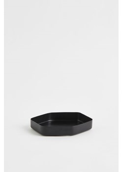 H & M - Mała sześciokątna taca metalowa - Czarny ze sklepu H&M w kategorii Misy i tace dekoracyjne - zdjęcie 169598494