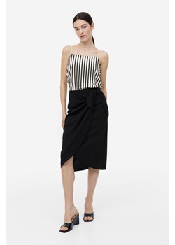 H & M - Kopertowa spódnica z dżerseju - Czarny ze sklepu H&M w kategorii Spódnice - zdjęcie 169598583