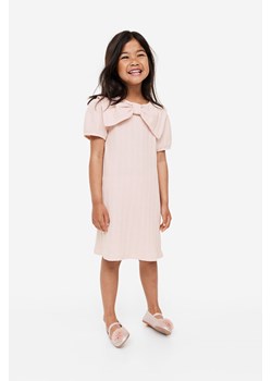 H & M - Sukienka z kokardą - Różowy ze sklepu H&M w kategorii Sukienki dziewczęce - zdjęcie 169598594