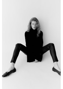 H & M - Legginsy skórzane - Czarny ze sklepu H&M w kategorii Spodnie damskie - zdjęcie 169598652
