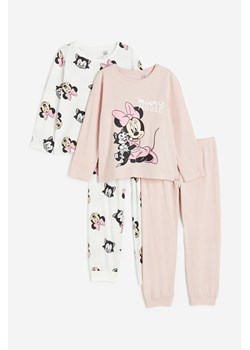 H & M - Piżama z nadrukiem 2-pak - Różowy ze sklepu H&M w kategorii Piżamy dziecięce - zdjęcie 169598681