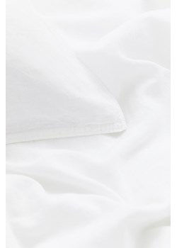 H & M - Komplet pościeli pojedynczej z domieszką lnu - Biały ze sklepu H&M w kategorii Pościele - zdjęcie 169598701