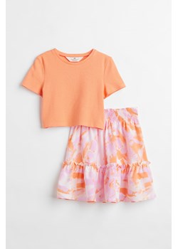 H & M - Bawełniany komplet 2-częściowy - Pomarańczowy ze sklepu H&M w kategorii Komplety dziewczęce - zdjęcie 169598752