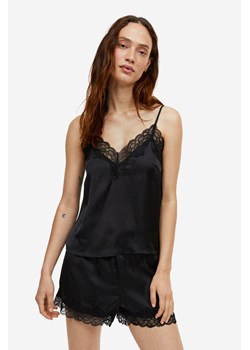 H & M - Piżama z koszulką i szortami - Czarny ze sklepu H&M w kategorii Piżamy damskie - zdjęcie 169598763