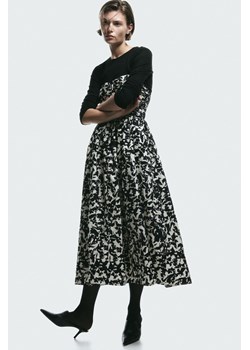 H & M - Wzorzysta sukienka bandeau - Czarny ze sklepu H&M w kategorii Sukienki - zdjęcie 169598773