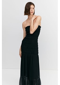 H & M - Sukienka bandeau z elastycznym marszczeniem - Czarny ze sklepu H&M w kategorii Sukienki - zdjęcie 169598811