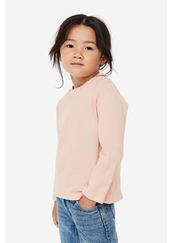 H & M - Bawełniany top z długim rękawem 3-pak - Pomarańczowy ze sklepu H&M w kategorii Bluzki dziewczęce - zdjęcie 169599002