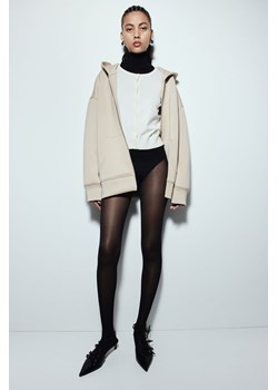 H & M - Kardigan w drobny splot - Biały ze sklepu H&M w kategorii Swetry damskie - zdjęcie 169599270