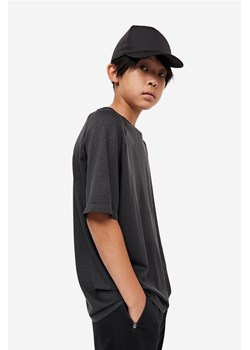 H & M - Bezszwowy sportowy T-shirt DryMove - Czarny ze sklepu H&M w kategorii T-shirty chłopięce - zdjęcie 169599320