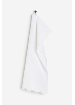 H & M - Ręcznik z falistym brzegiem - Biały ze sklepu H&M w kategorii Ręczniki - zdjęcie 169599363