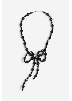 H & M - Koralikowy naszyjnik z kokardą - Czarny ze sklepu H&M w kategorii Biżuteria i zegarki dziecięce - zdjęcie 169599470