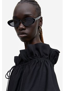 H & M - Owalne okulary przeciwsłoneczne - Czarny ze sklepu H&M w kategorii Okulary przeciwsłoneczne damskie - zdjęcie 169599490