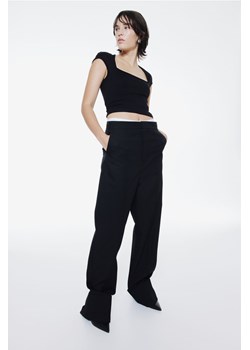 H & M - Top z kapturkowym rękawem - Czarny ze sklepu H&M w kategorii Bluzki damskie - zdjęcie 169599570