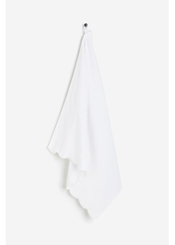 H & M - Ręcznik kąpielowy z falistym brzegiem - Biały ze sklepu H&M w kategorii Ręczniki - zdjęcie 169599582