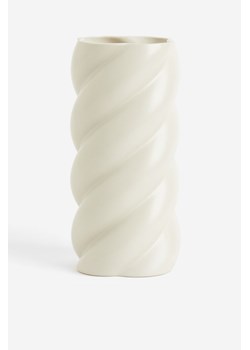 H & M - Wysoki wazon z kamionki - Biały ze sklepu H&M w kategorii Wazony - zdjęcie 169599591
