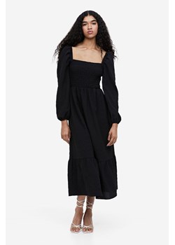 H & M - Marszczona sukienka z krepy - Czarny ze sklepu H&M w kategorii Sukienki - zdjęcie 169599620