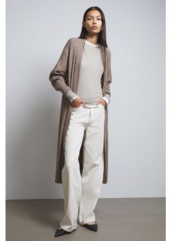 H & M - Długi kardigan - Beżowy ze sklepu H&M w kategorii Swetry damskie - zdjęcie 169599621
