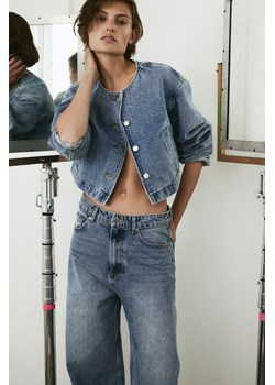 H & M - Krótka kurtka dżinsowa - Niebieski ze sklepu H&M w kategorii Kurtki damskie - zdjęcie 169599772