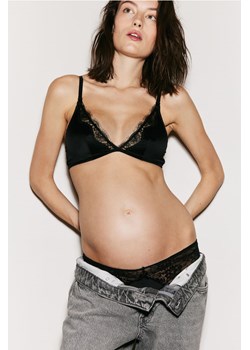 H & M - MAMA Koronkowe figi hipsters 2-pak - Czarny ze sklepu H&M w kategorii Bielizna ciążowa - zdjęcie 169599991